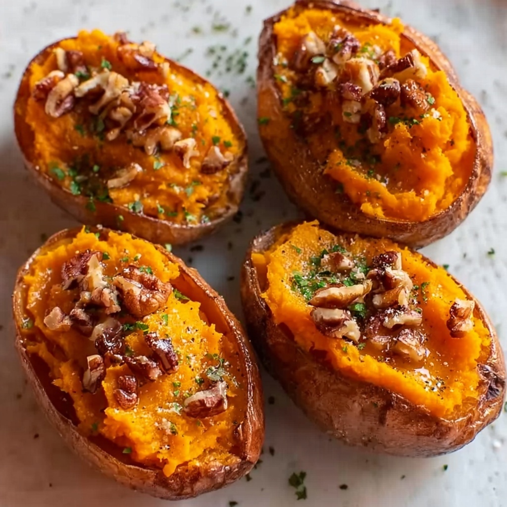 Stuffed Sweet Potatoes with Black Beans, Corn, and Lime Recipe - Recipe Image