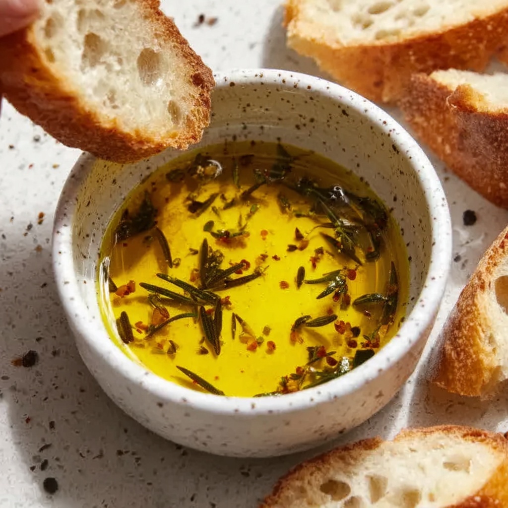 Delicious Bread Dipping Oil Recipe - Recipe Image