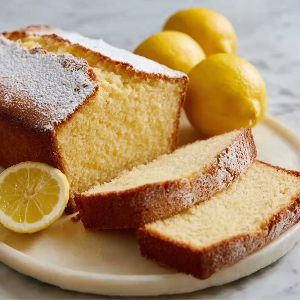 Old-Fashioned Lemon Pound Cake Recipe - Recipe Image