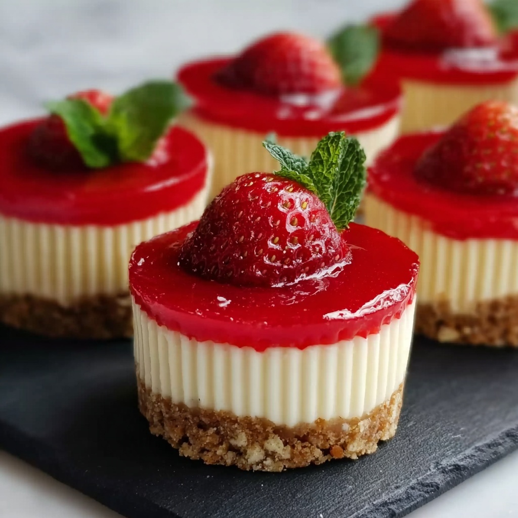 Easy Mini Cheesecakes Recipe - Recipe Image