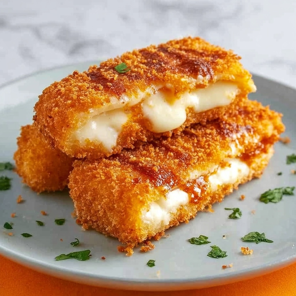 Mozzarella in Carrozza: Italian Fried Mozzarella Sandwiches Recipe - Recipe Image