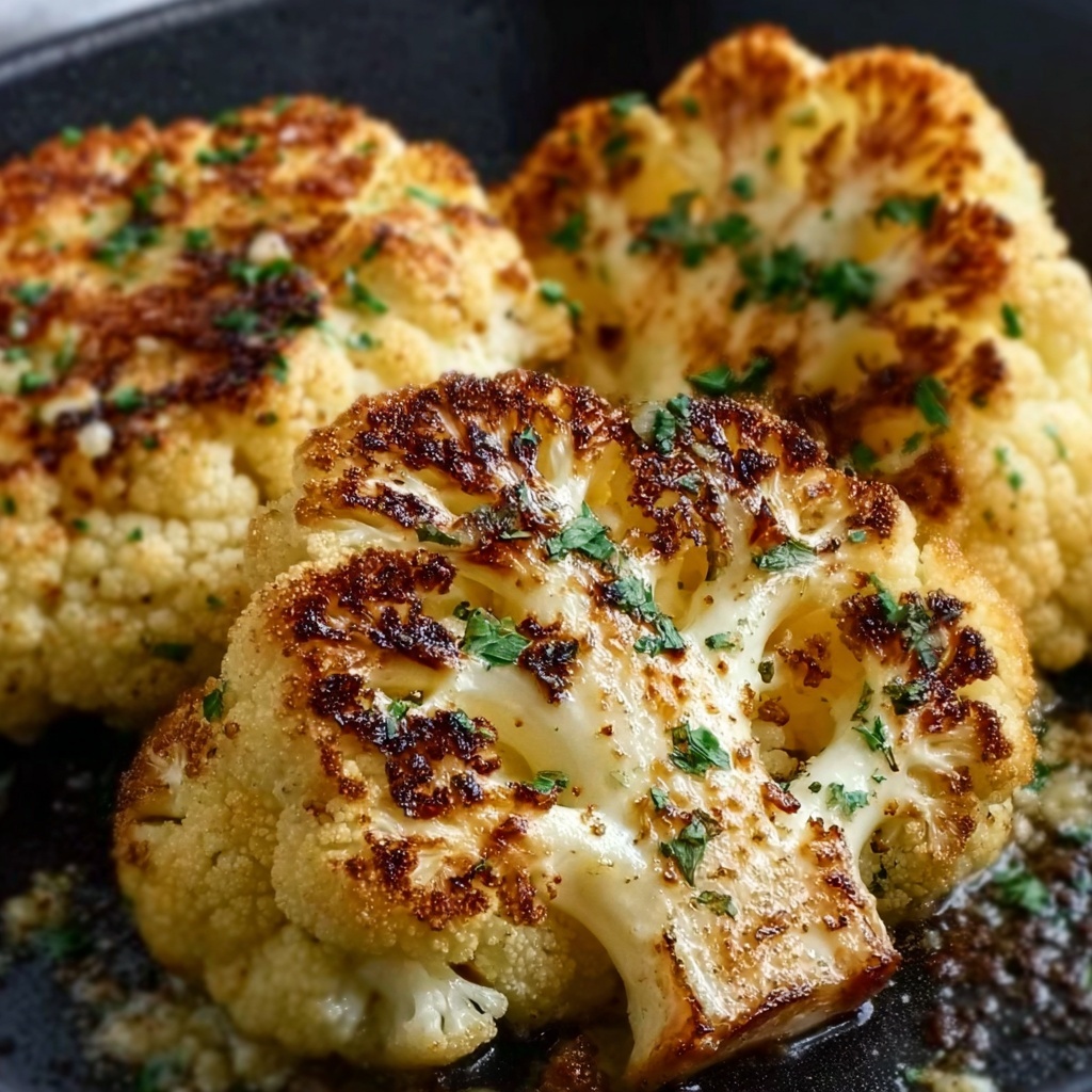 Cheesy Cauliflower Steaks Recipe - Recipe Image