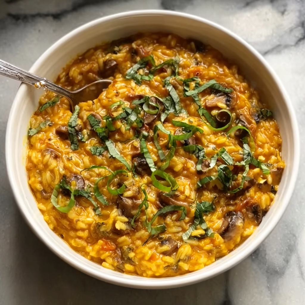 Ground Beef Orzo with Tomato Cream Sauce Recipe - Recipe Image