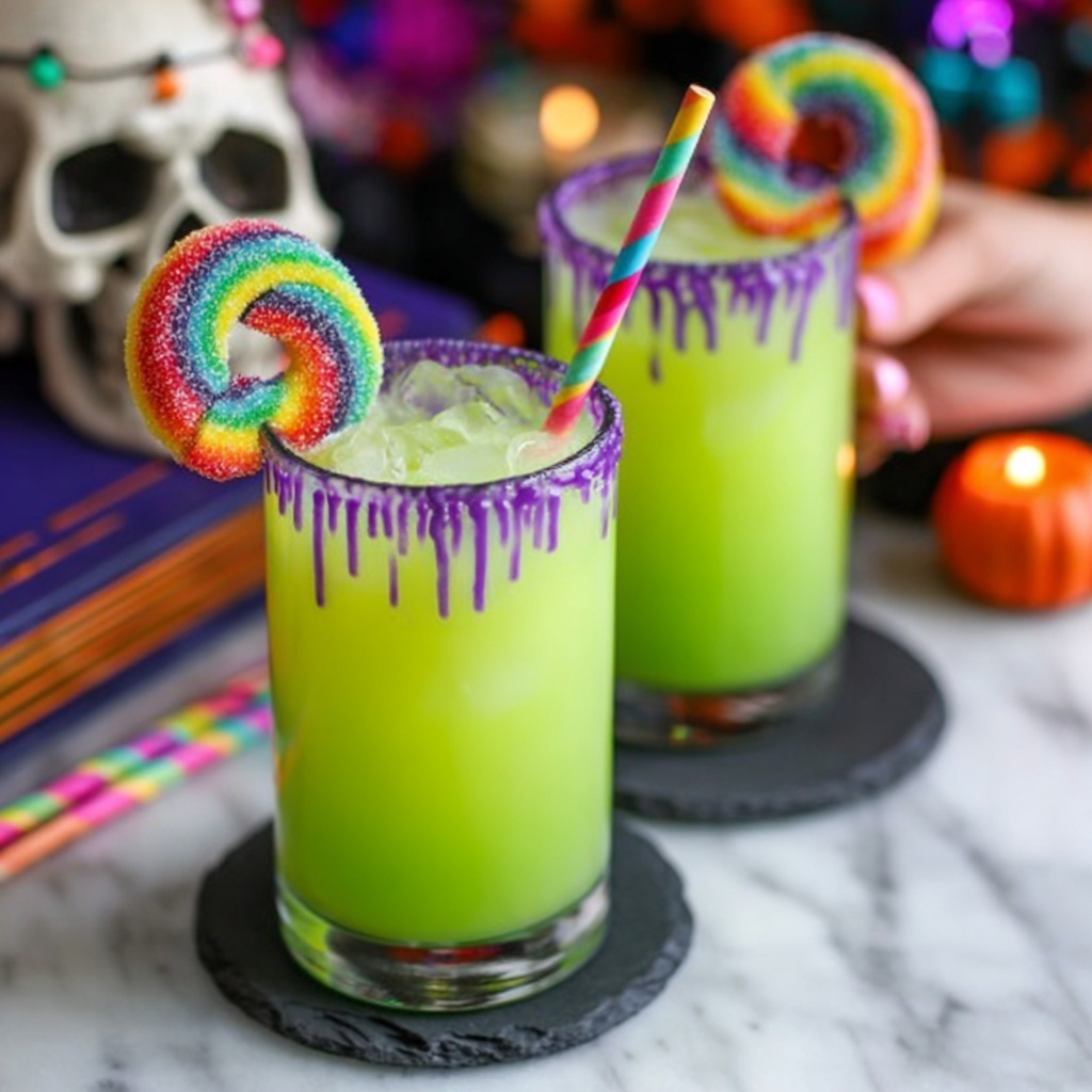 Goosebumps Green Halloween Punch Recipe - Recipe Image
