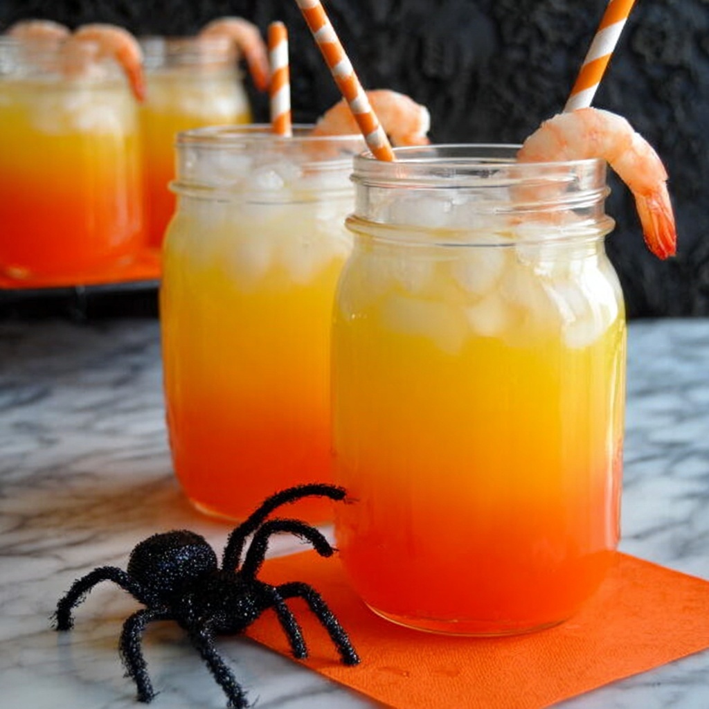 Candy Corn Layered Halloween Sipper Recipe - Recipe Image