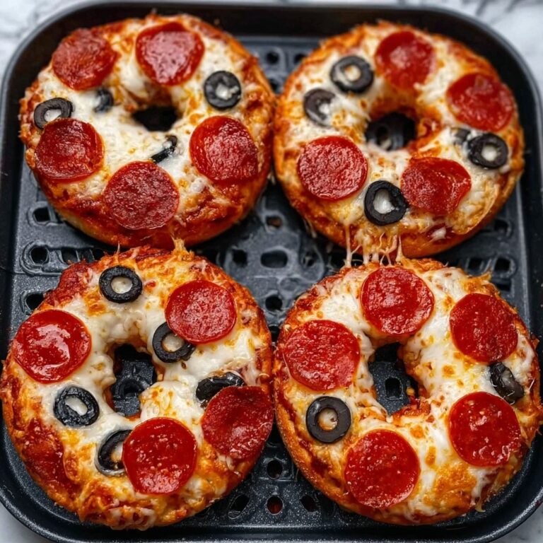 Air Fryer Pizza Bagels Recipe