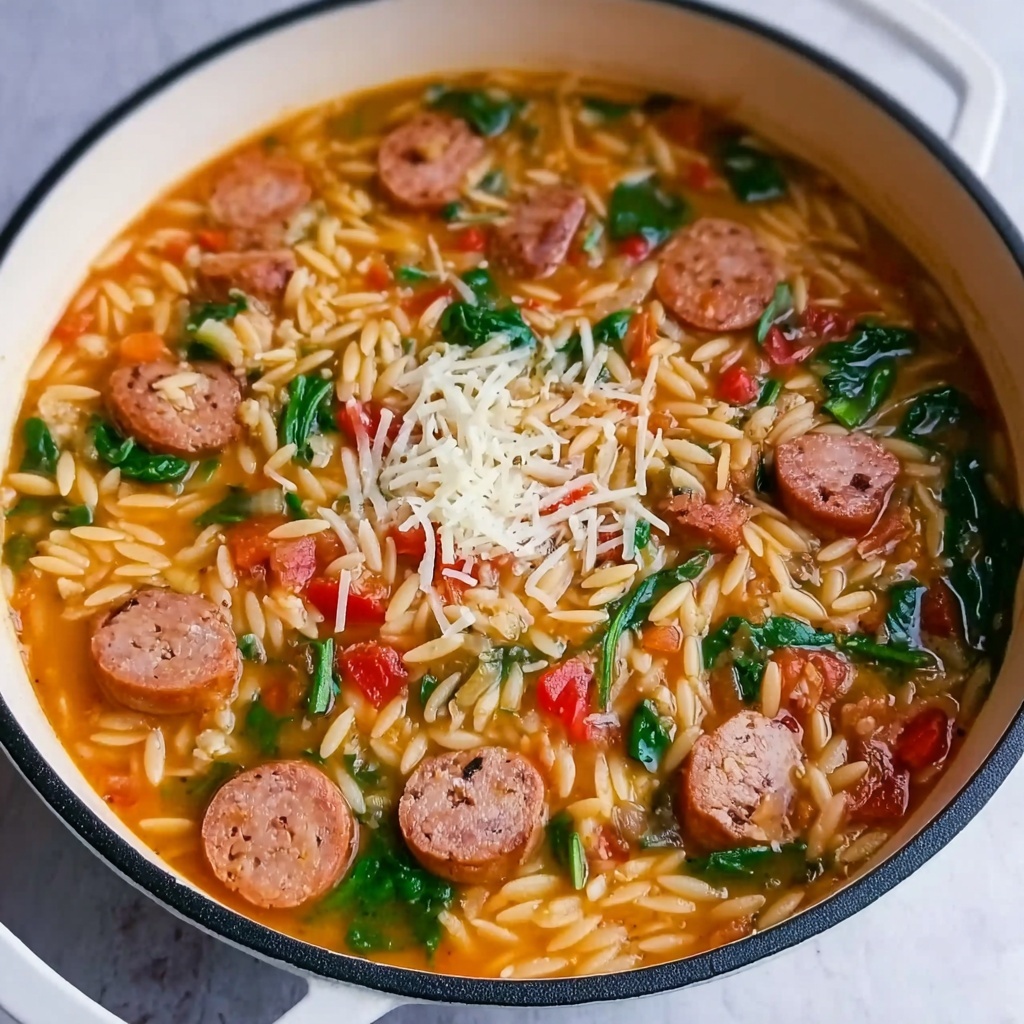 Marry Me Sausage Orzo Soup Recipe - Recipe Image