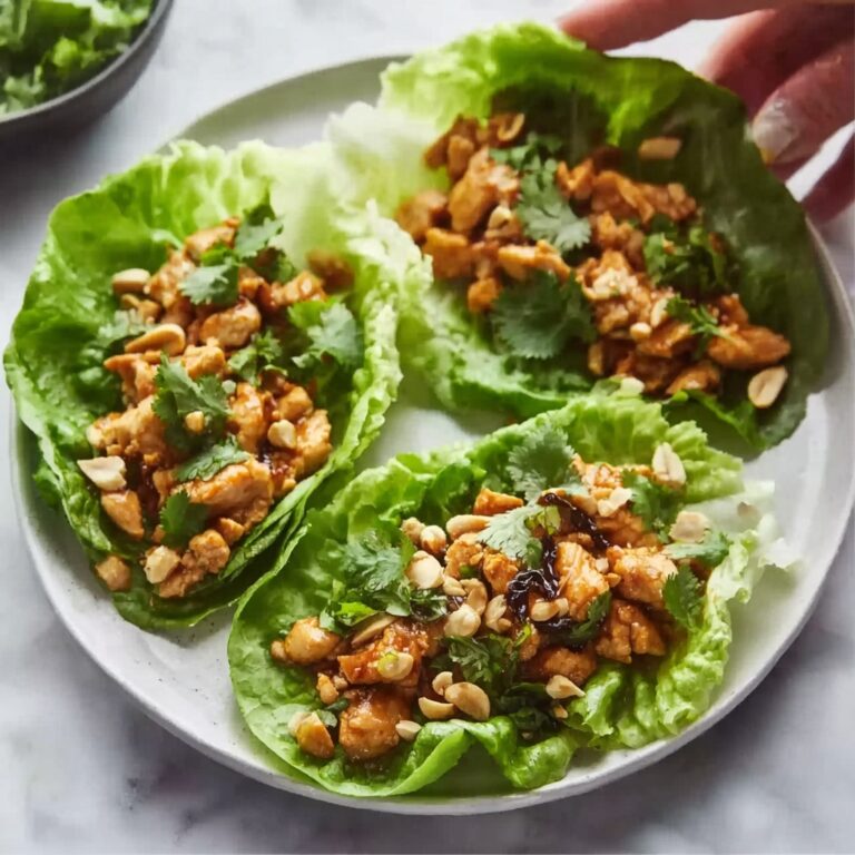 Thai Sweet Chili Chicken Lettuce Wraps Recipe