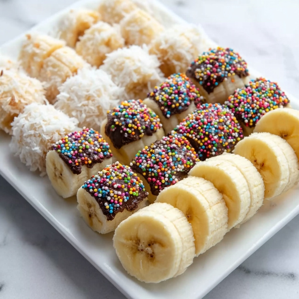 Banana Sushi: Simple Chocolate, Coconut, and Rice Krispie Rolls Recipe - Recipe Image