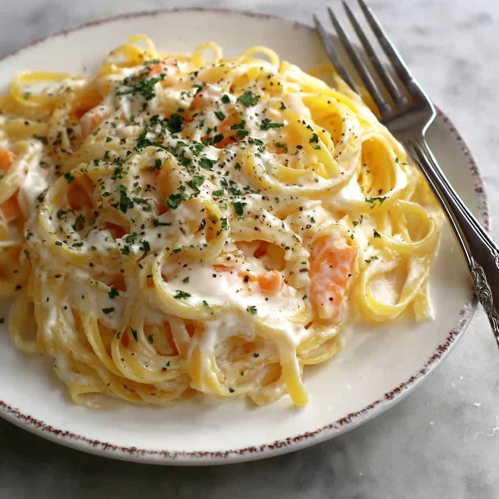 Smoked Salmon Carbonara Recipe - Recipe Image
