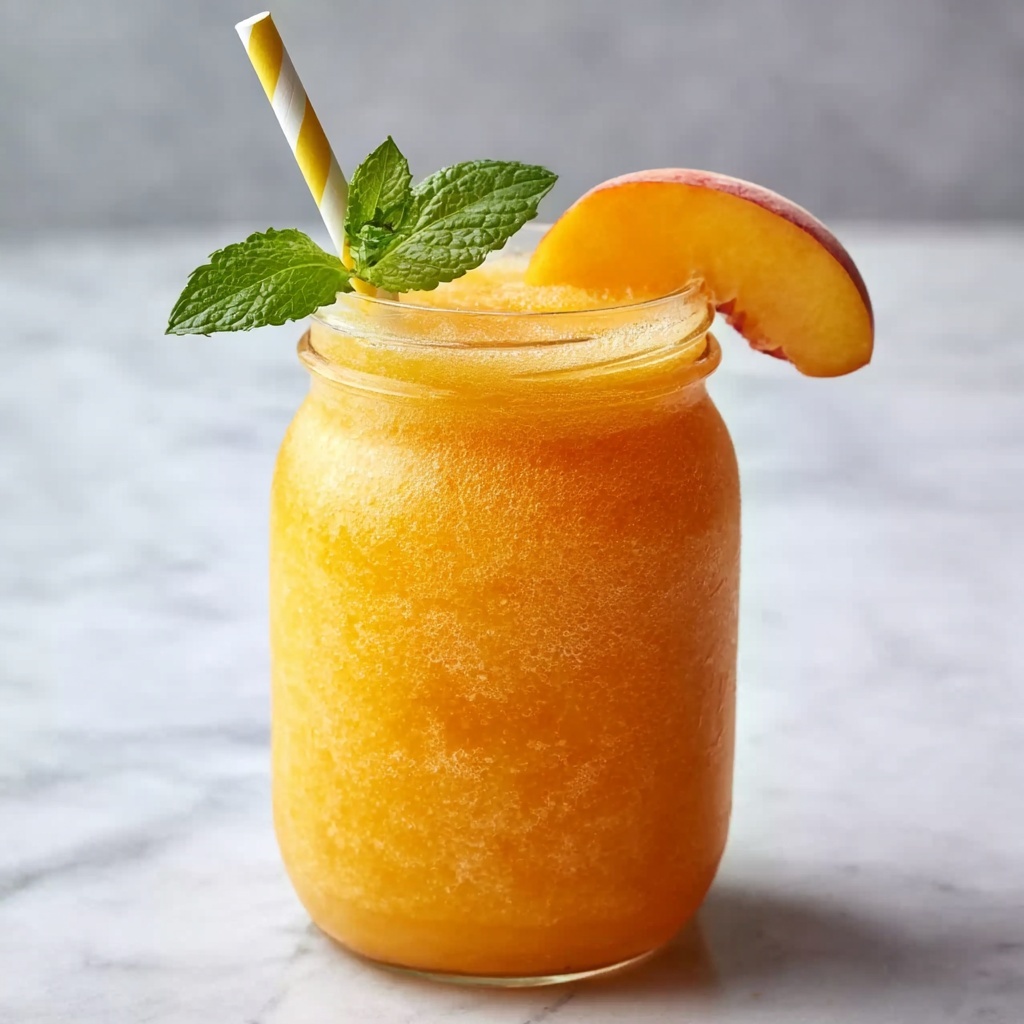 Peach Lemonade Slush Recipe - Recipe Image