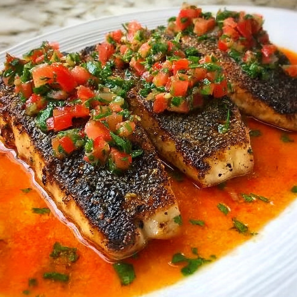Red Snapper with Creamy Creole Sauce Recipe - Recipe Image
