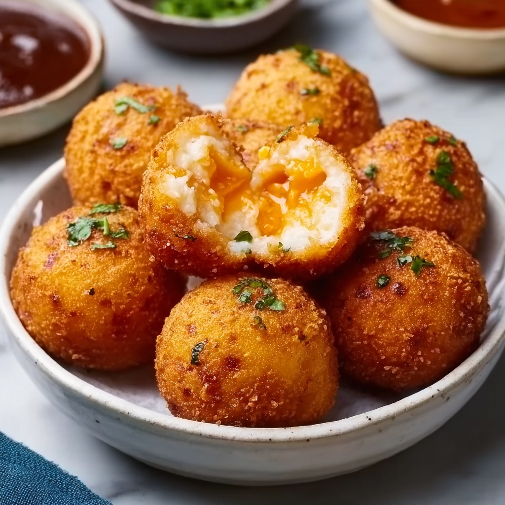Cheesy Mozzarella Risotto Arancini Recipe - Recipe Image