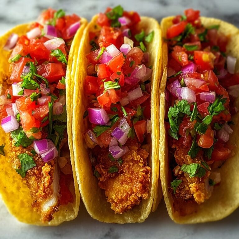Fried Fish Tacos with Red Onion-Tomato Salsa Recipe