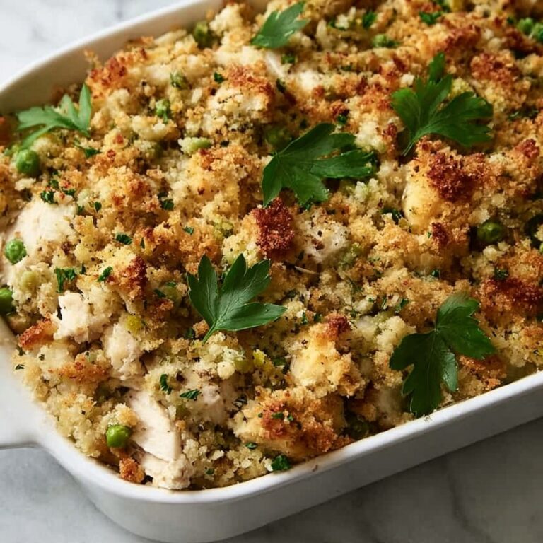 Easy Chicken & Dressing Casserole Recipe