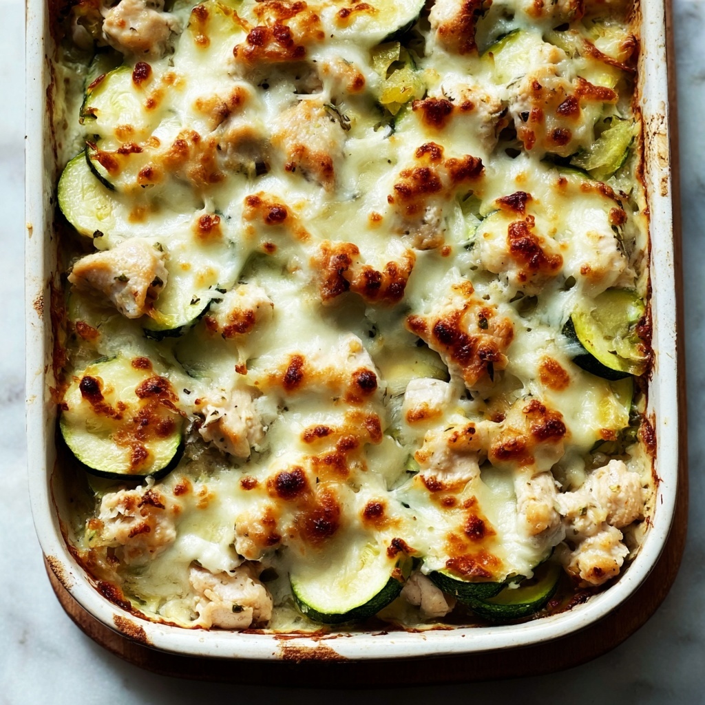 Cheesy Chicken Zucchini Casserole Recipe - Recipe Image