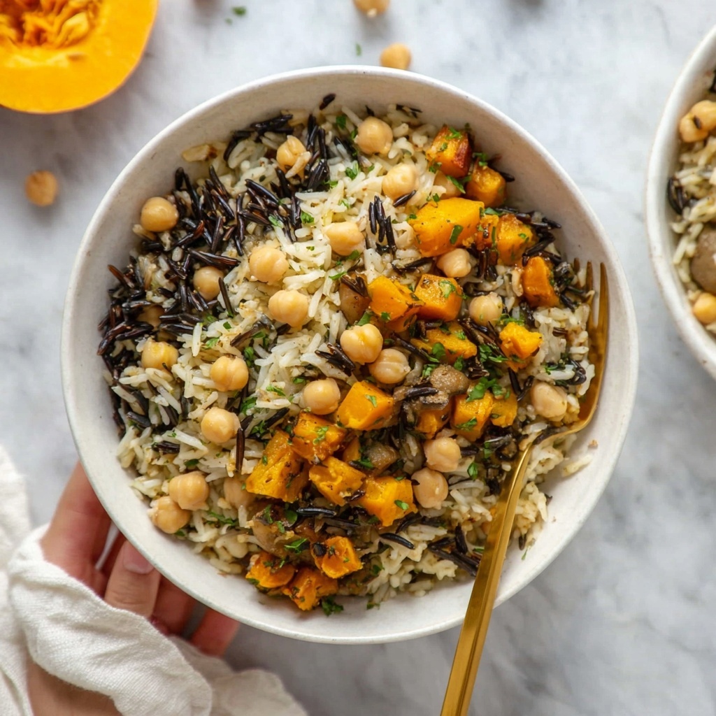 One Pot Fall Vegetable Orzo and Chickpeas Recipe - Recipe Image