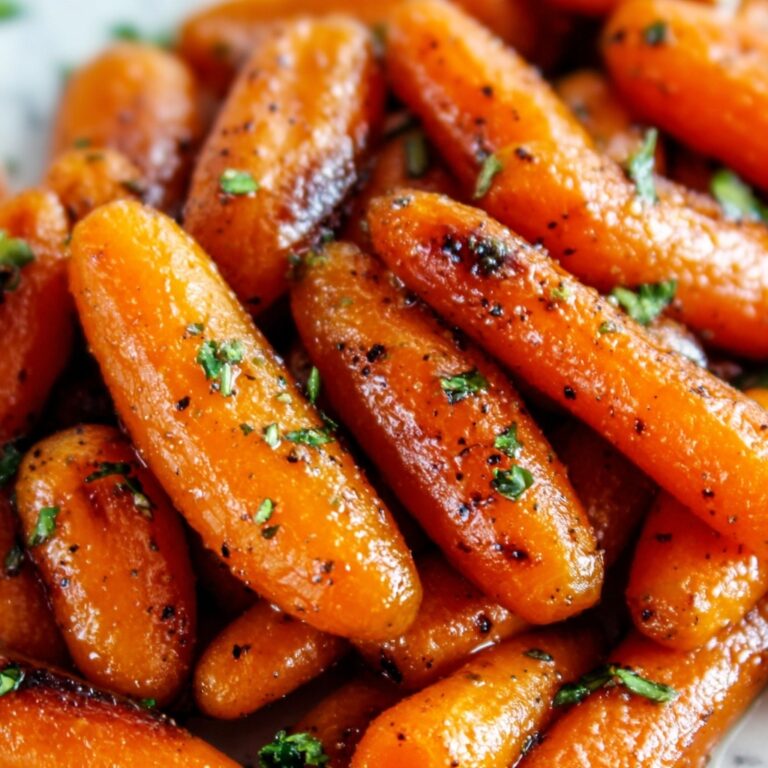 Honey Garlic Butter Roasted Carrots Recipe