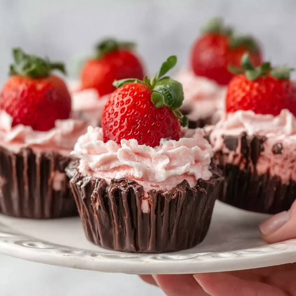 Chocolate Cheesecake Stuffed Strawberries Recipe - Recipe Image