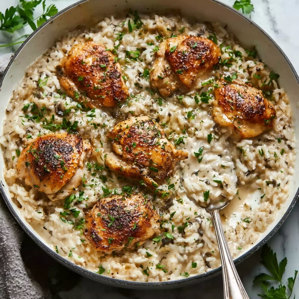 Creamy Herb Chicken & Basmati Rice Recipe - Recipe Image