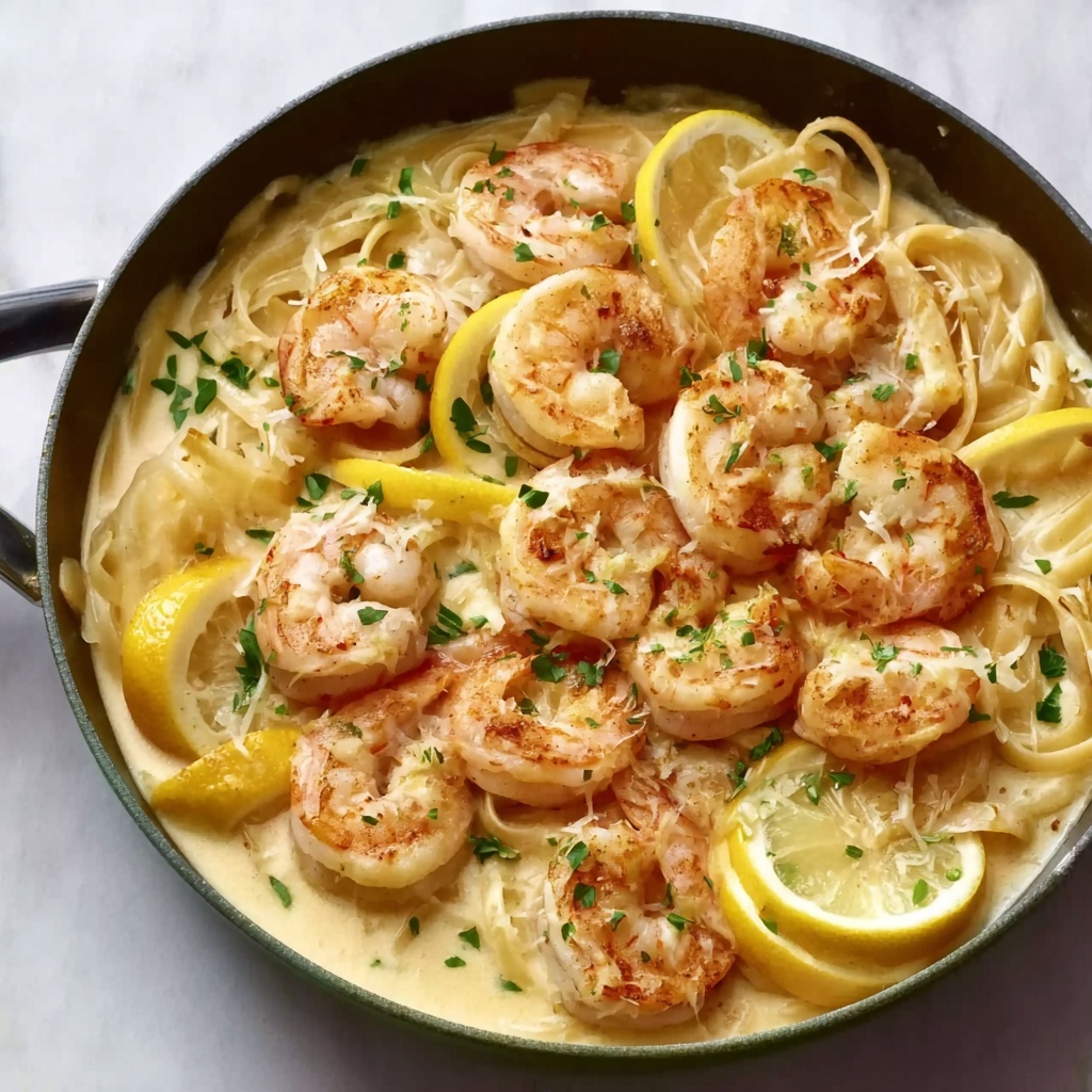 Creamy Lemon Parmesan Shrimp Recipe - Recipe Image