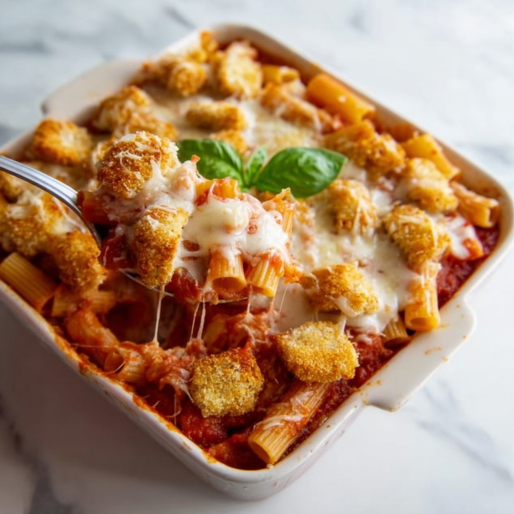 Chicken Nugget Parmesan Casserole Recipe - Recipe Image