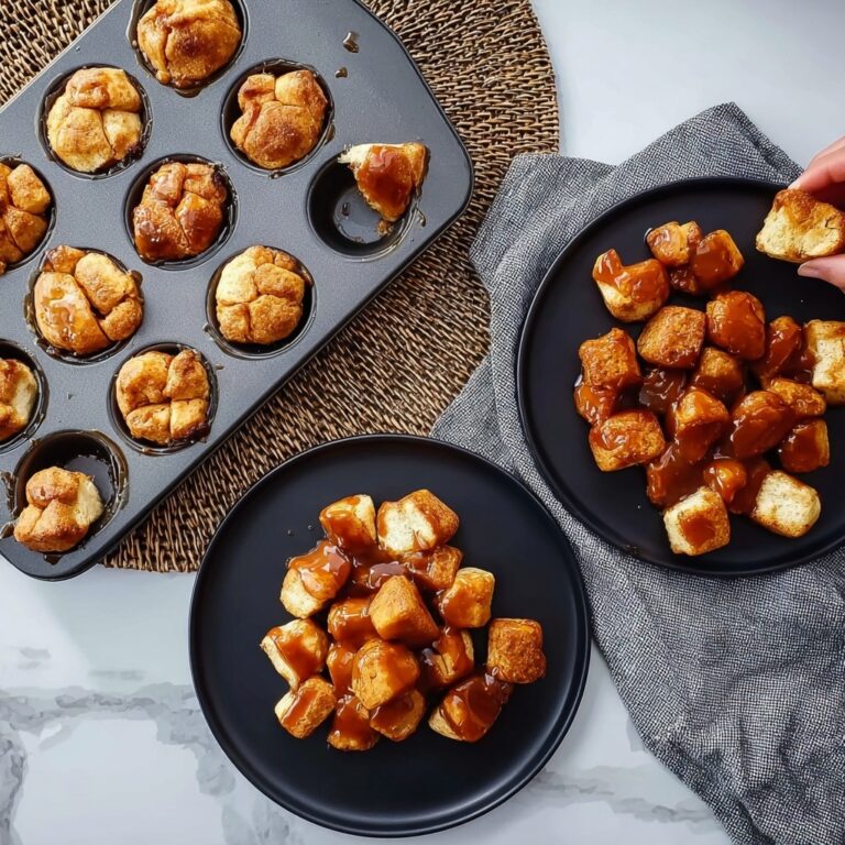 Easy Monkey Bread Muffins Made with Biscuit Dough Recipe