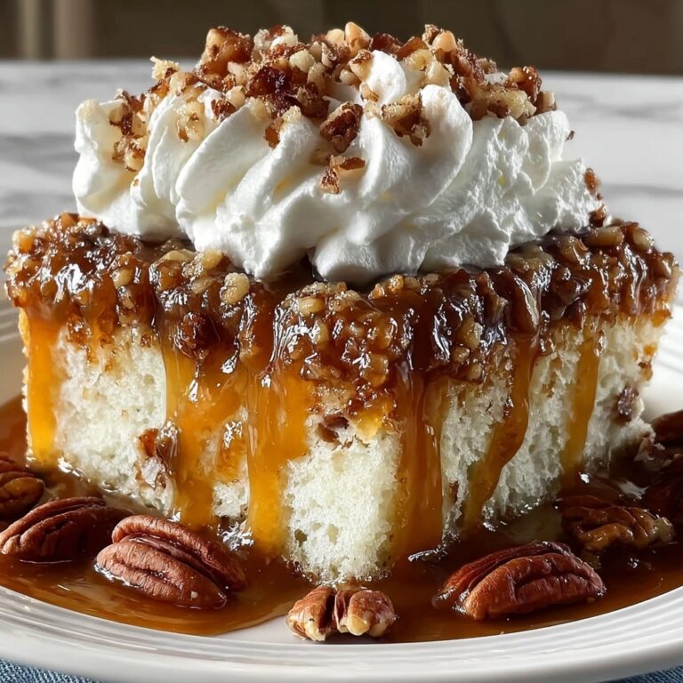 Butter Pecan Praline Poke Cake Recipe