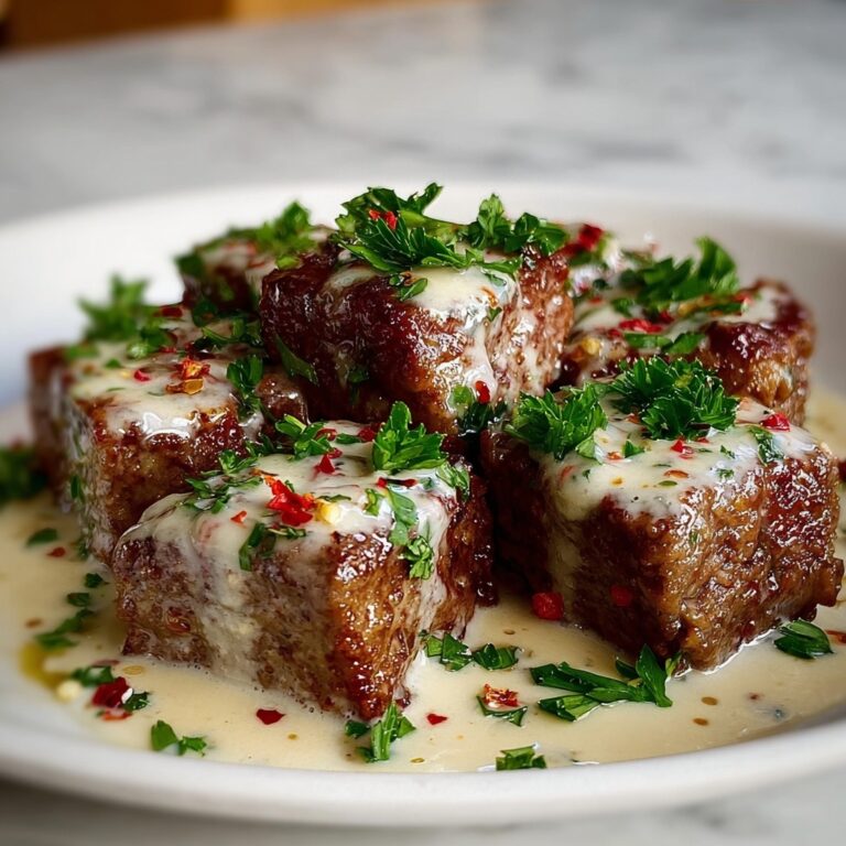 Tender Garlic Butter Steak Bites with Parmesan Sauce Recipe