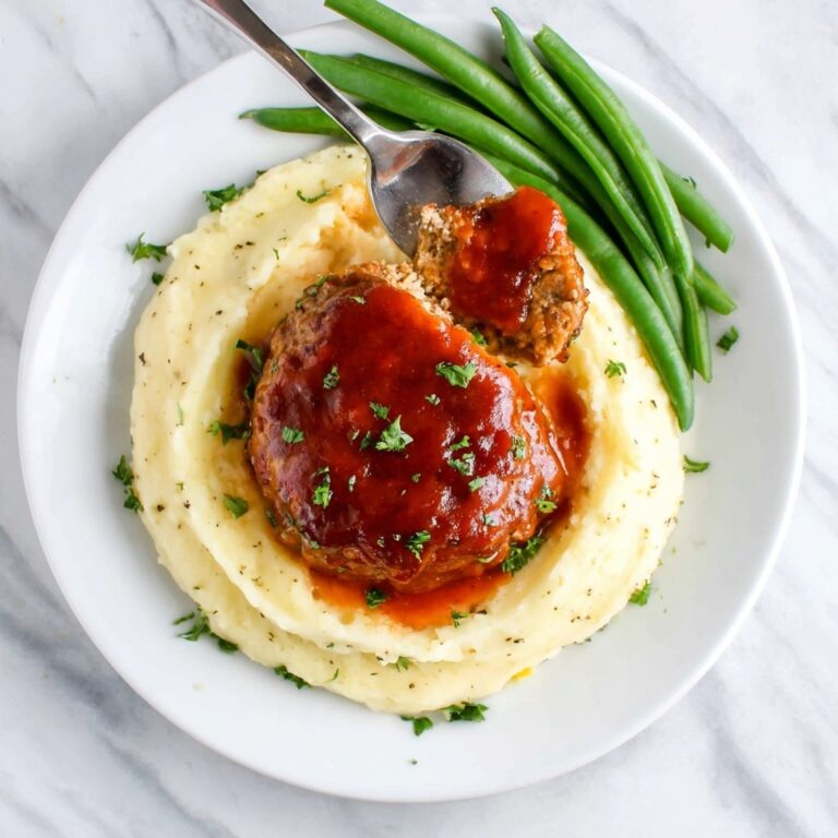 Mini Meatloaf with BBQ Ketchup Glaze and Cheddar Recipe