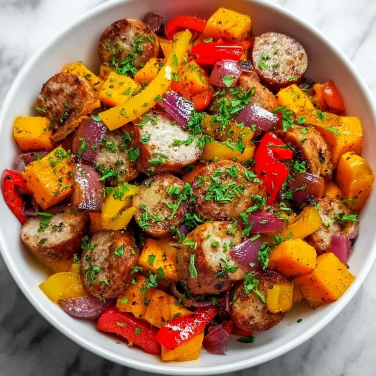 Sausage and Sweet Potatoes with Honey Garlic Sauce Recipe