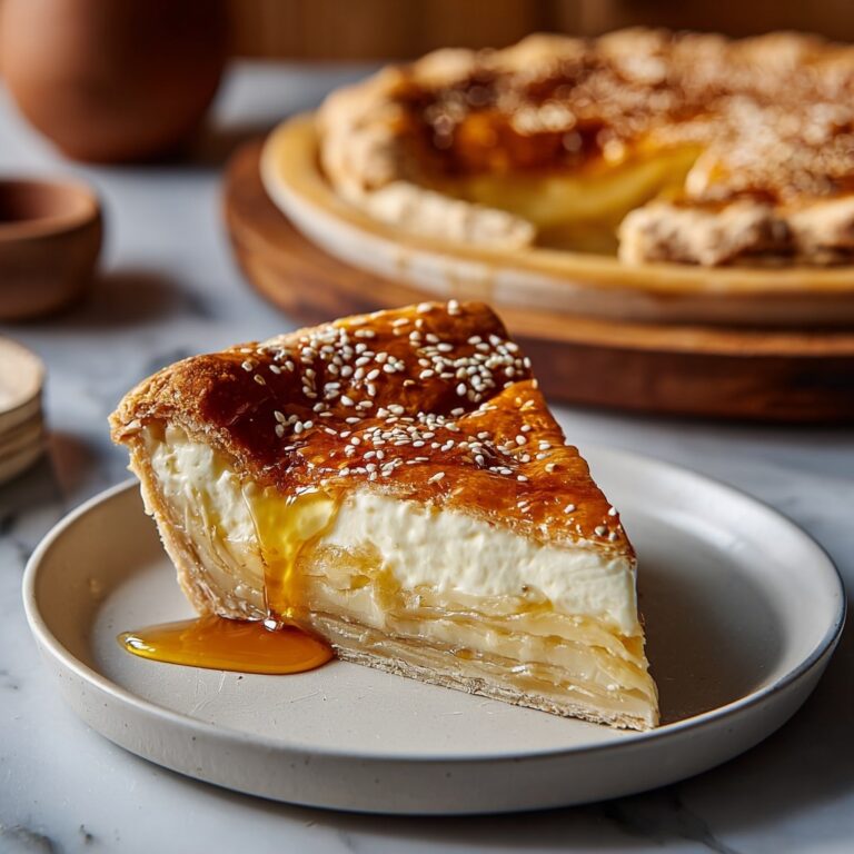 Golden Greek Honey Pie Recipe