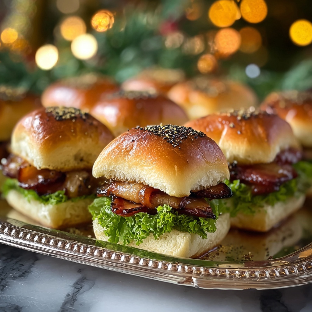 Honey-Ham and Swiss Christmas Party Sliders Recipe - Recipe Image