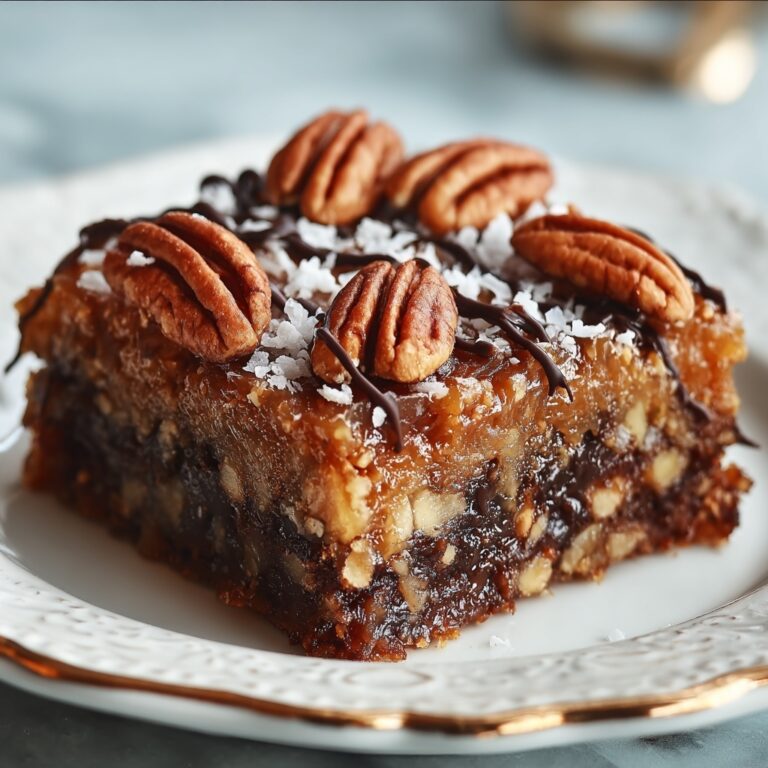 Decadent German Chocolate Pecan Brownies Recipe