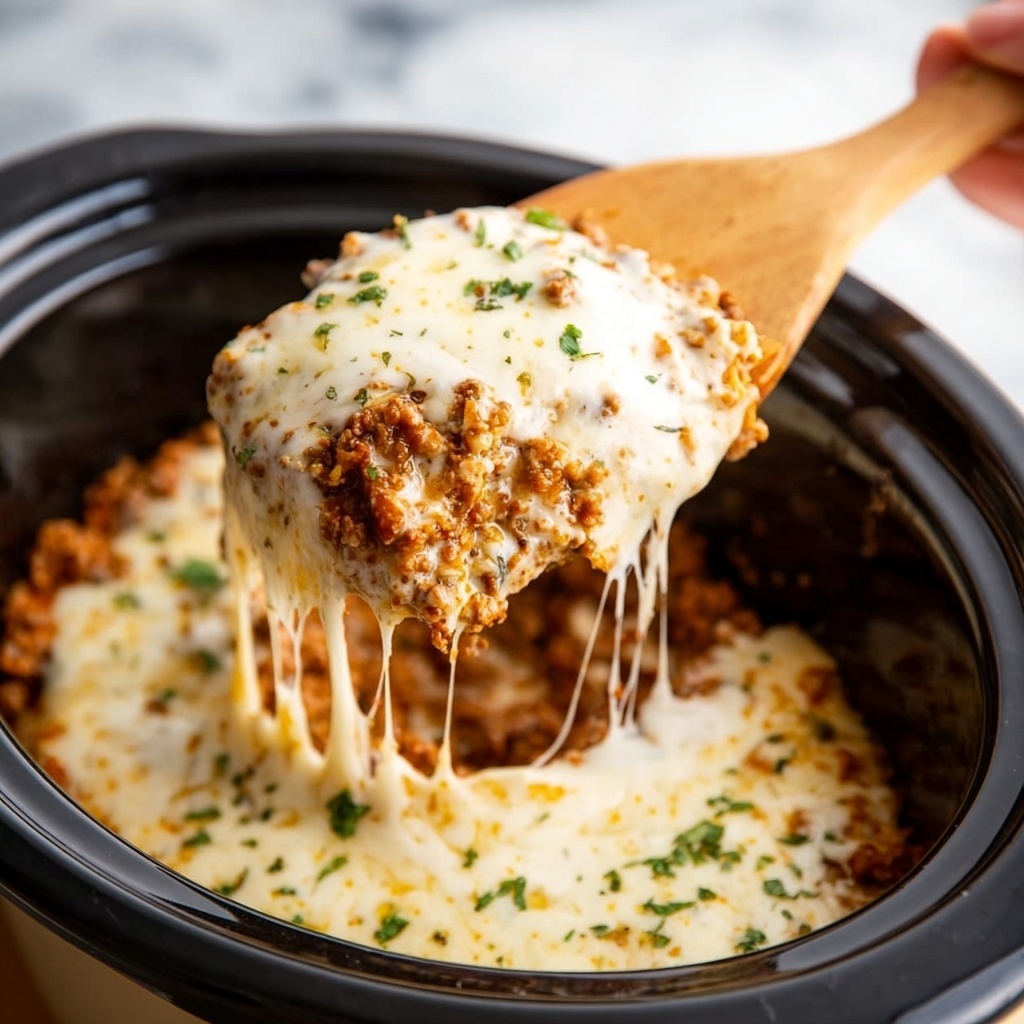 Slow Cooker Lasagna with Spinach Recipe - Recipe Image