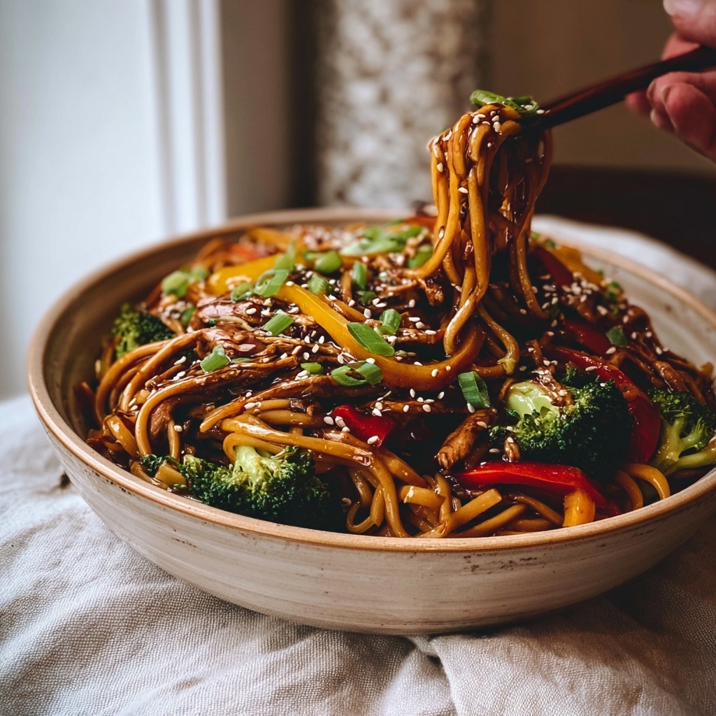 Chicken Teriyaki Noodles: A Delicious & Easy Recipe - Recipe Image