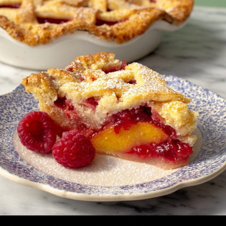 Raspberry Peach Pie Recipe