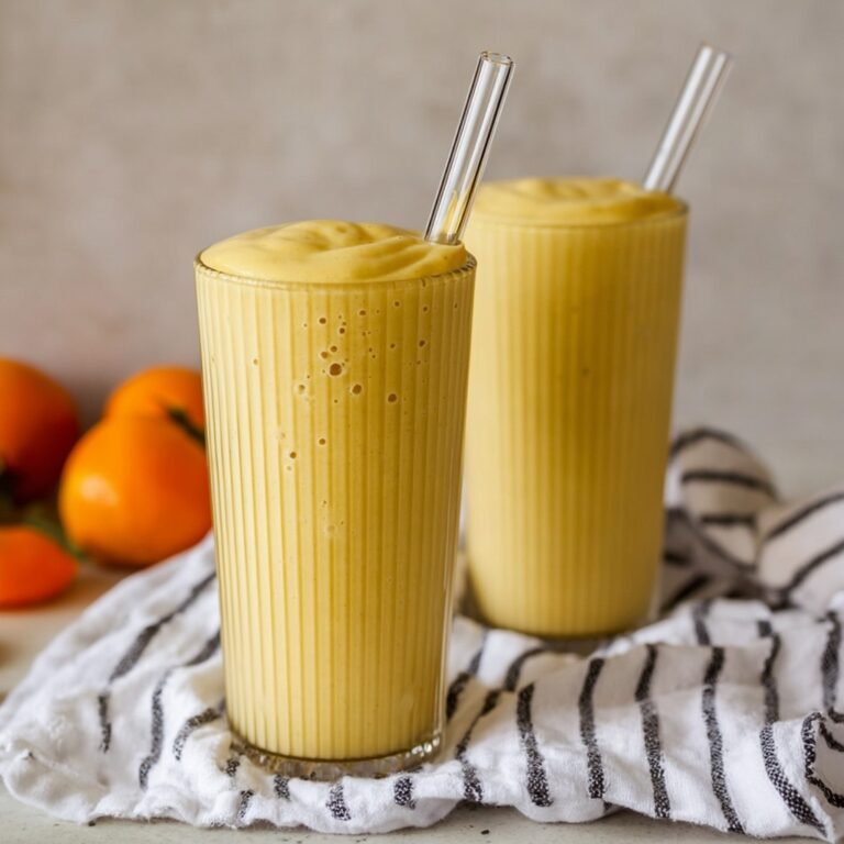Healthy Mango Orange Smoothie With Yogurt Recipe