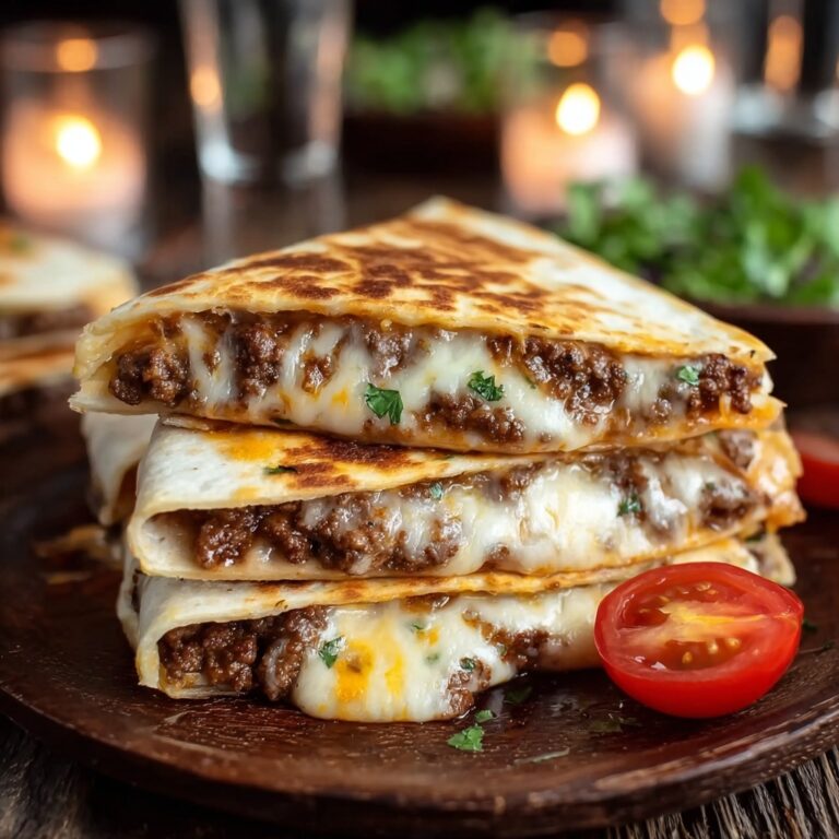 Easy Smashburger Quesadillas Recipe