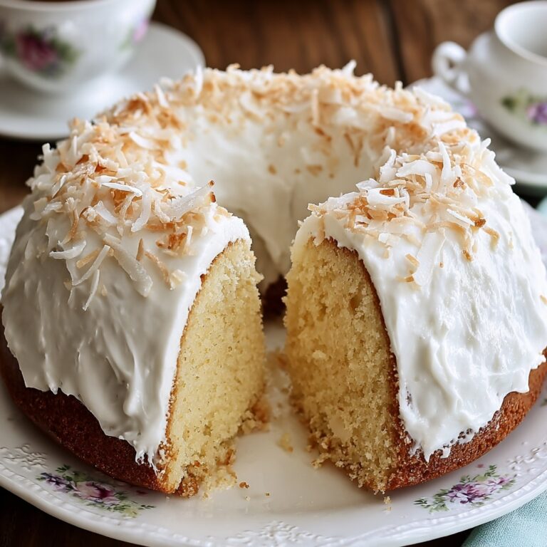White Chocolate Coconut Bundt Cake Recipe