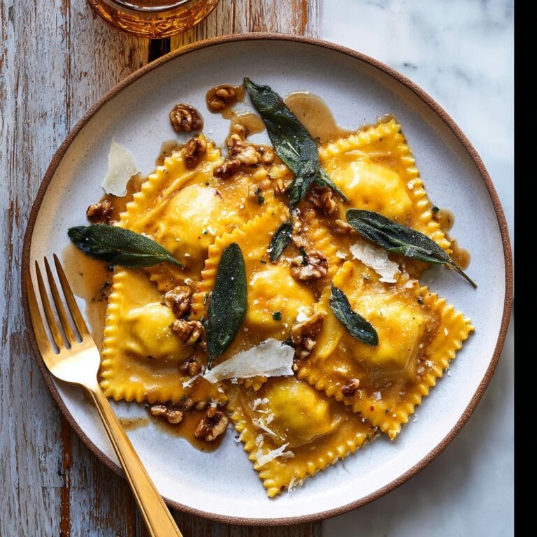 Brown Butter Pumpkin Ravioli Recipe