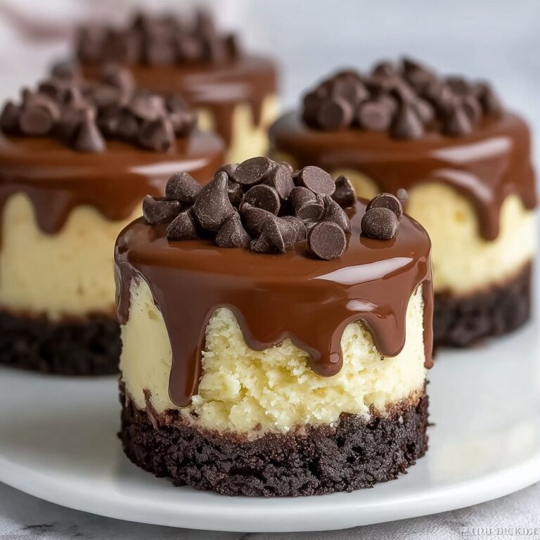 Brownie Bottom Mini Cheesecakes Recipe