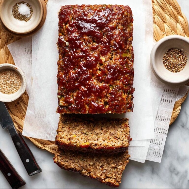 Vegetarian Lentil and Mushroom Meatloaf Recipe