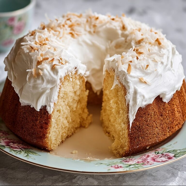 Delicious White Chocolate Coconut Bundt Cake Recipe