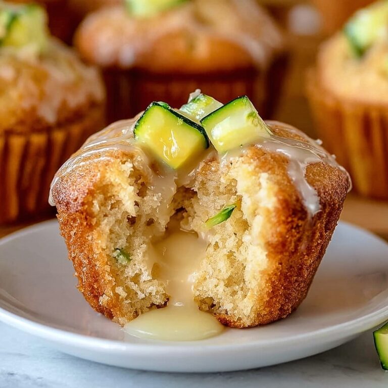 Easy Lemon Zucchini Cream Cheese Muffins Recipe