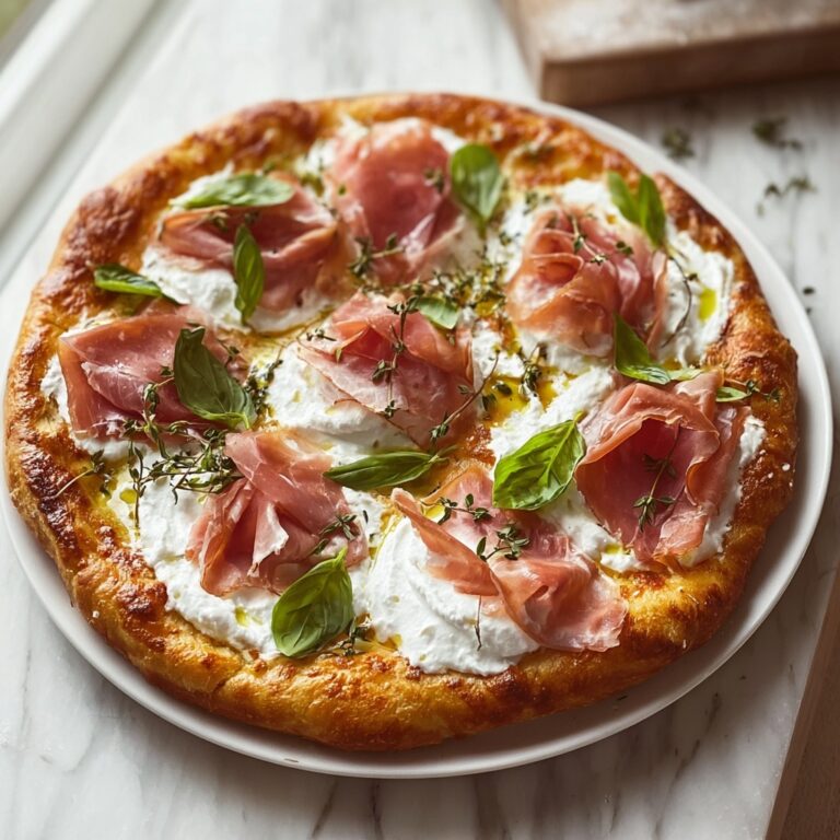Prosciutto and Honey Burrata Pizza Recipe