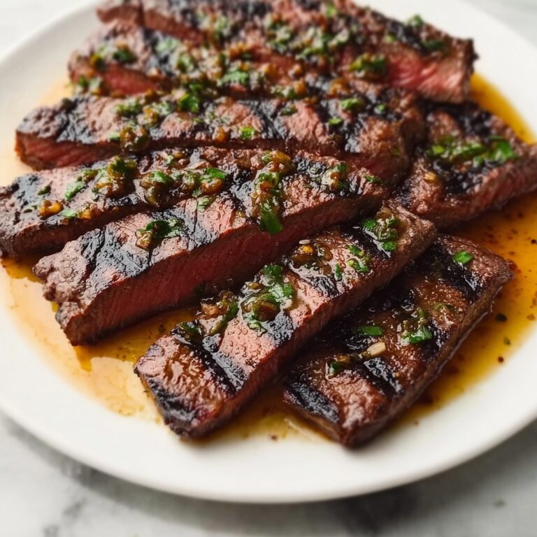 Honey-Garlic Grilled Skirt Steak Recipe