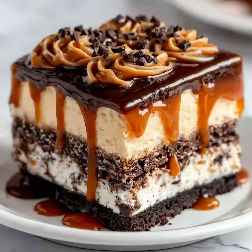 Caramel Swirl Brownie Cheesecake Recipe - Recipe Image