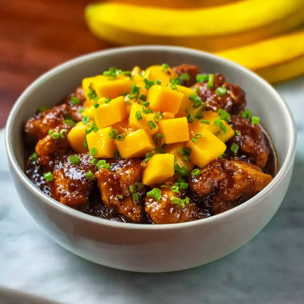 Chinese Style Mango Chicken Stir Fry Recipe - Recipe Image