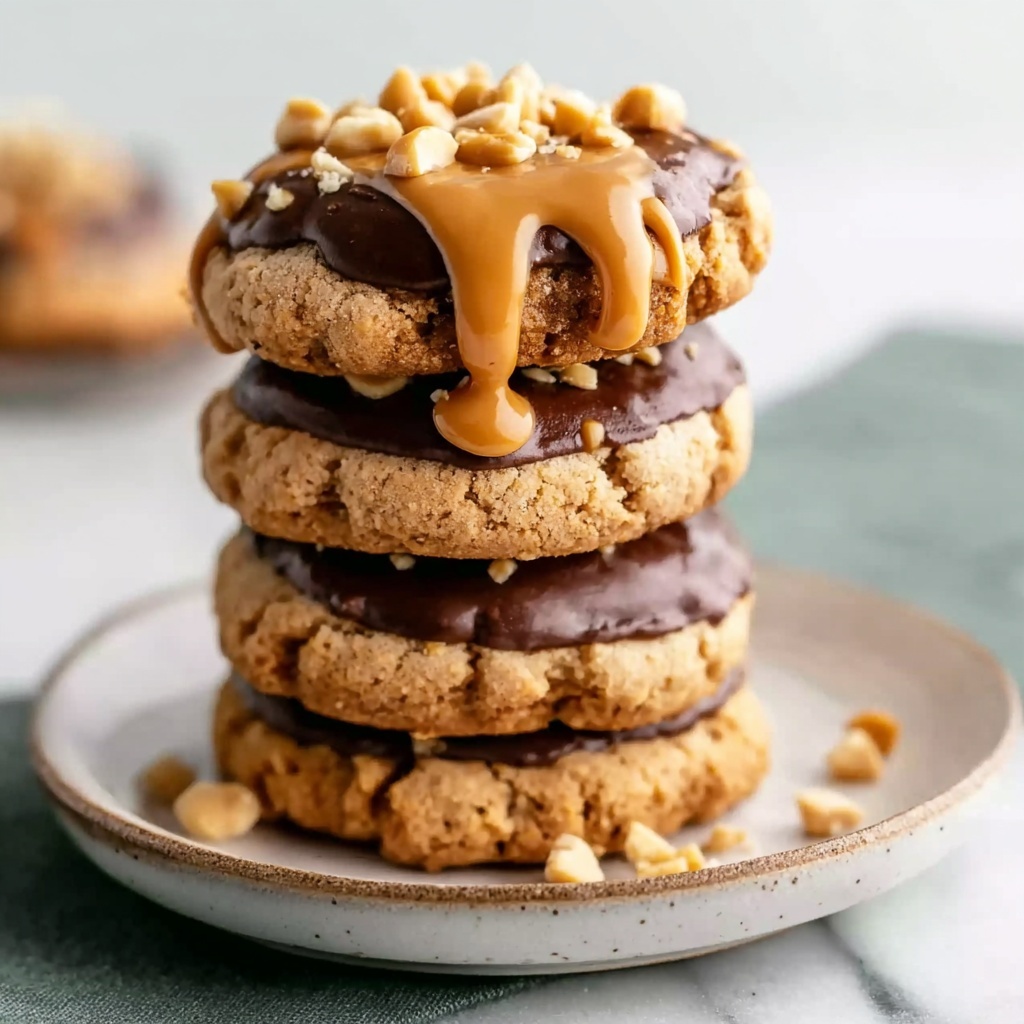 Chewy Peanut Butter Scotcheroo Cookies Recipe - Recipe Image
